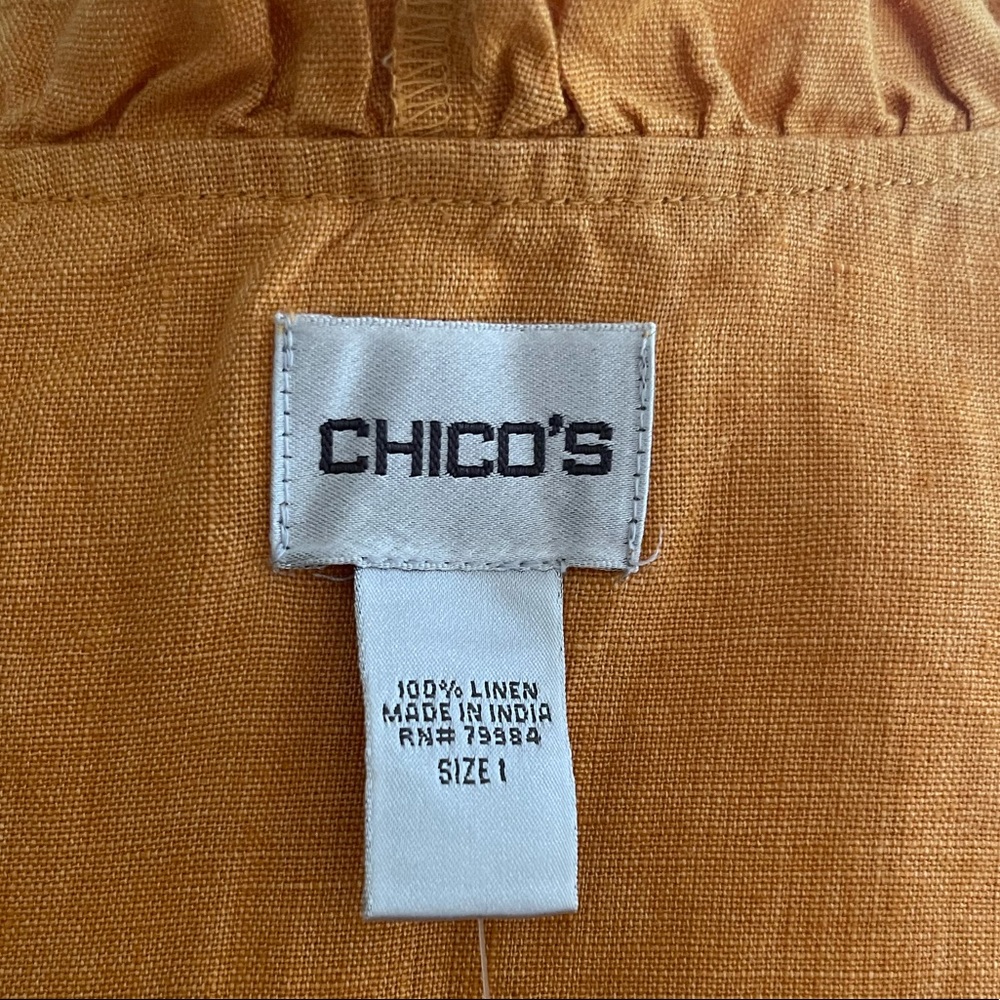 Linen Ruffle Trim Jacket - Picture 8 of 10